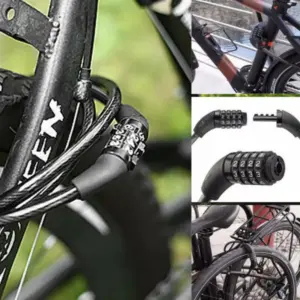 Set x2 Candado Guaya de Acero con Clave para Bicicleta y Moto - Protege tus pertenencias sin usar llaves