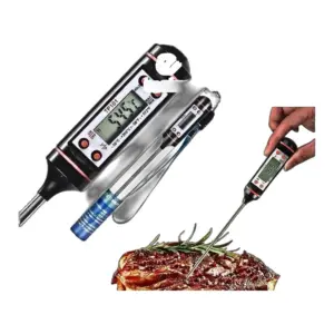 Set x4 Termómetro digital para alimentos Tcl con sonda de acero inoxidable - Controlas la temperatura exacta de tus preparaciones de forma rápida