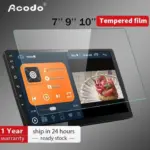 Vidrio templado protector para radio Android de 7 9 y 10 pulgadas - Evita rayones en la pantalla táctil de tu vehículo - Imagen 4