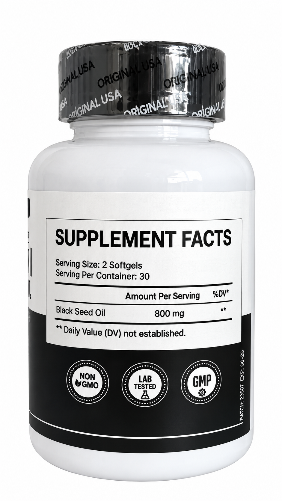 Aceite de Semilla Negra Etíope Nigella Sativa en Cápsulas - Potencia su bienestar diario con ingredientes naturales de alta pureza
