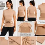 Camiseta moldeadora deportiva de cuello alto con control abdominal - estilizas tu figura y mejoras tu postura durante los entrenamientos diarios - Imagen 3
