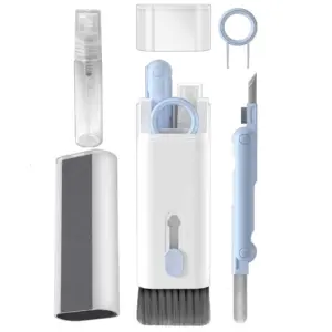 Set x2 Kit Limpiador 7 en 1 para Audífonos y Teclado - Elimina el polvo acumulado y protege tus dispositivos electrónicos