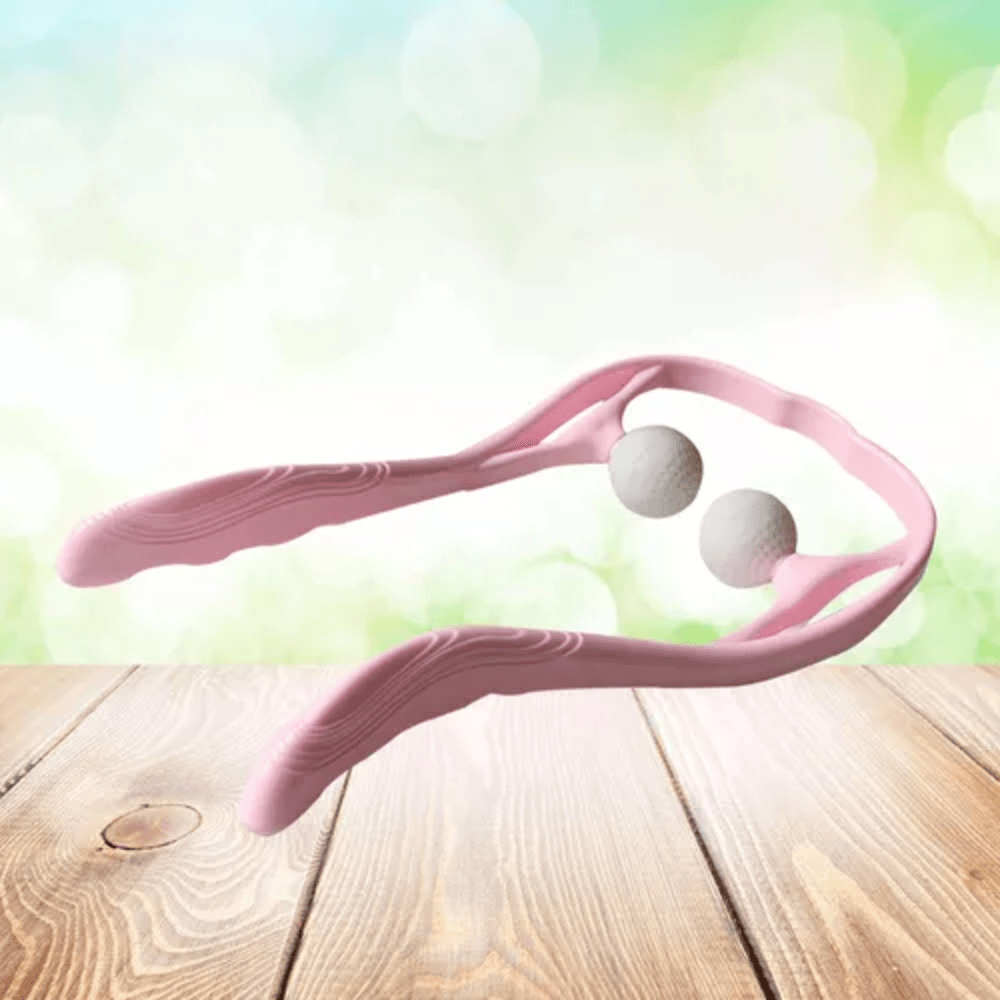 Set x2 Dispositivo ergonómico portátil para masajear cuello y hombros - Alivia la tensión muscular diaria desde casa