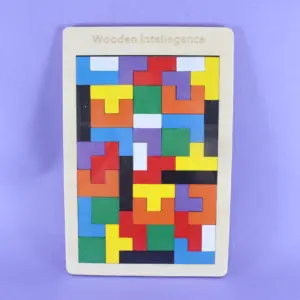 Tetris Encajable en Madera