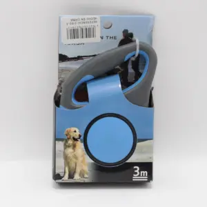 Set x2 Correa retráctil para perro de 3 metros con freno rápido - Paseas con total seguridad y control absoluto
