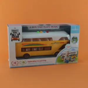 Set x2 Autobús de dos pisos musical para bebés - Estimula la creatividad infantil con sonidos divertidos