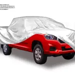Funda Protectora Impermeable para Camioneta Pick Up Talla L y XL - Protege la pintura contra rayos UV y polvo diario - Imagen 3