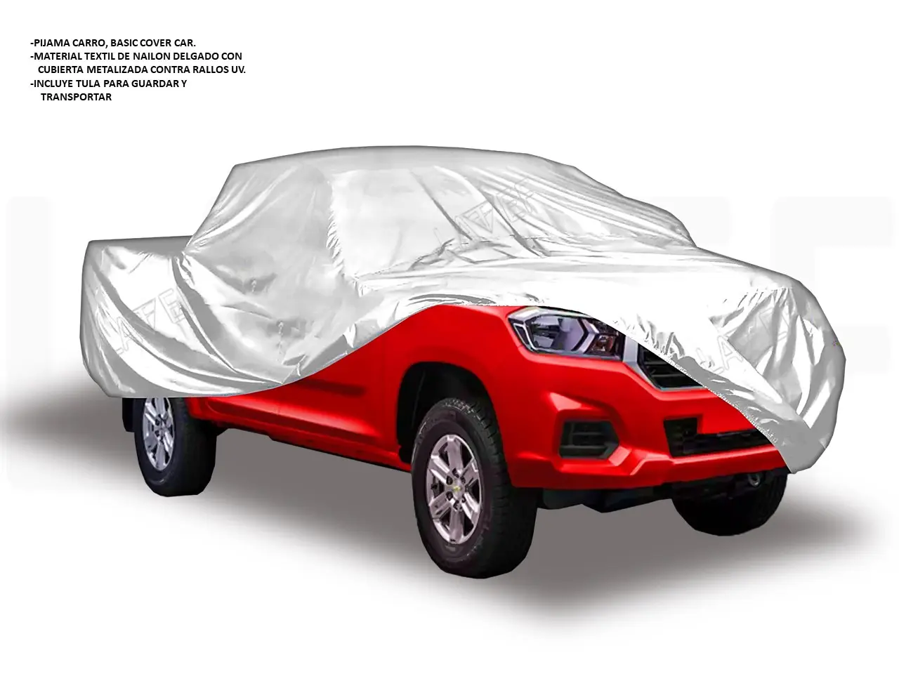 Funda Protectora Impermeable para Camioneta Pick Up Talla L y XL - Protege la pintura contra rayos UV y polvo diario