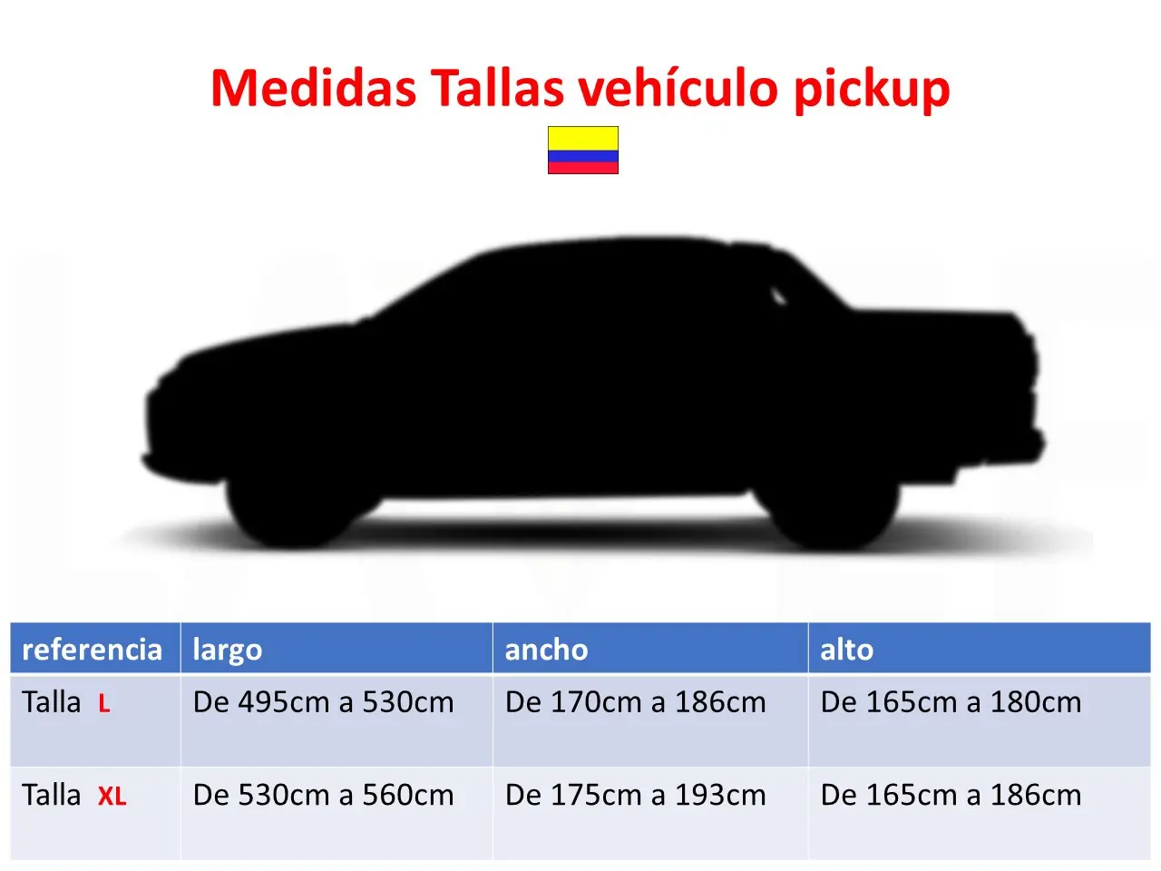 Funda Protectora Impermeable para Camioneta Pick Up Talla L y XL - Protege la pintura contra rayos UV y polvo diario