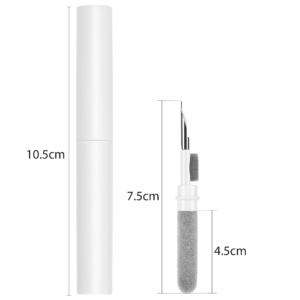 Set x2 Lápiz limpiador 3 en 1 para auriculares inalámbricos y dispositivos - Elimina la cera y el polvo acumulado en zonas de difícil acceso
