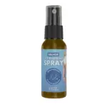 Spray reductor EELHOE de 30ml con líquido ámbar, atomizador negro y etiqueta azul de Fat Burning Spray sobre fondo blanco.