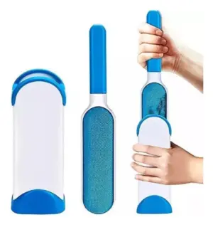Set x2 Cepillo quita pelos de mascotas con base de autolimpieza - Elimina el pelaje de ropa y muebles rápidamente
