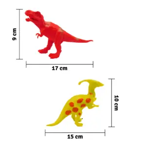Set x2 Set de figuras de dinosaurios con accesorios educativos - Estimula el aprendizaje infantil y fomenta la creatividad en casa