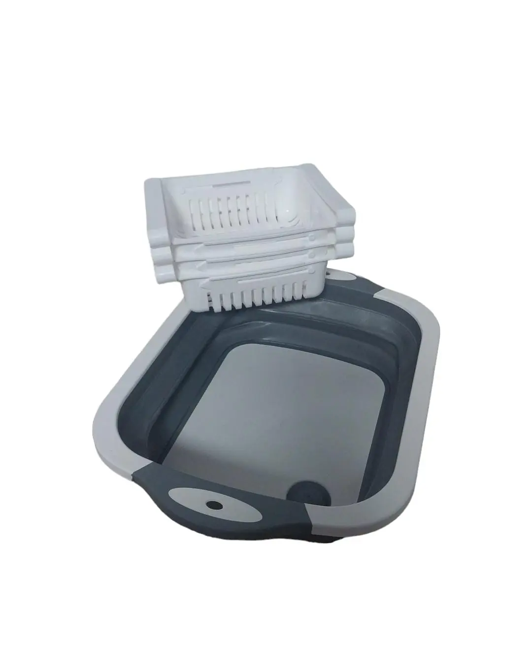 Combo organizador de nevera y tabla de cocina plegable - Maximiza el espacio de almacenamiento y facilita la preparación de alimentos - Imagen 2