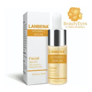 Set x2 Sérum Facial Lanbena con Vitamina C y Ácido Hialurónico - Ilumina la piel y reduce las manchas oscuras
