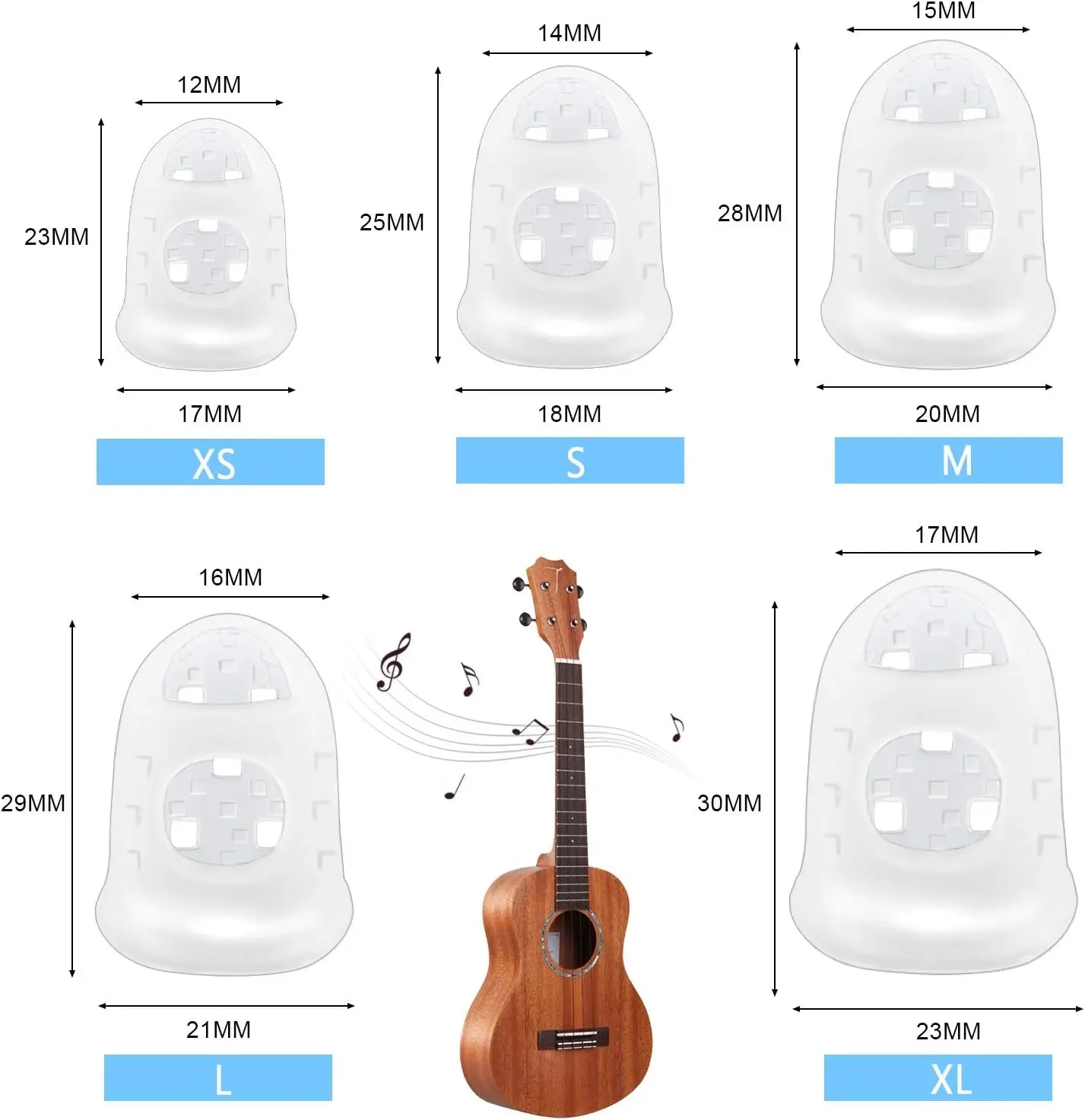 Protector de Dedos Guitarra, Bajo, Arpa - Imagen 2
