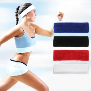 Set x2 Muñequera Deportiva Absorbente de Sudor Unisex - Seca tu rostro y entrena sin distracciones