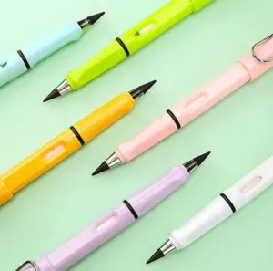 Set x3 Lápiz eterno de grafito metálico con borrador - escribe sin afilar y corrige tus notas fácilmente