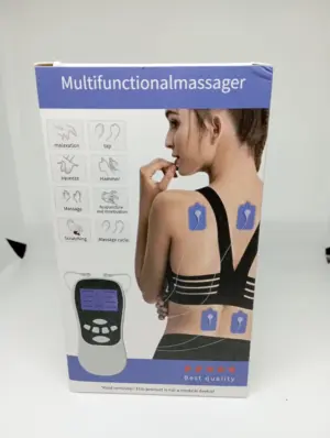 Masajeador Eléctrico TENS Digital para Terapia Muscular - Alivia dolores de espalda y fatiga en piernas desde casa