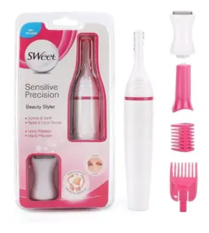 Set x2 Recortadora eléctrica inalámbrica para vello facial y corporal Sweet - Elimina el vello delicadamente sin irritar tu piel