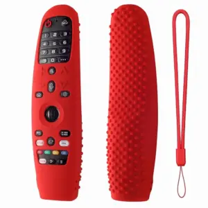 Set x2 Funda de silicona para control LG Magic 2019 - Protege tu mando contra caídas y desgaste diario