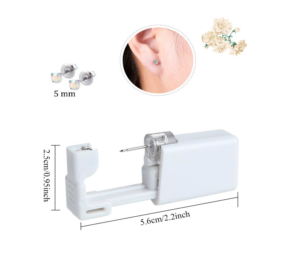Set x2 Perforadora de aretes y piercing para uso en casa - Permite realizar perforaciones precisas y seguras sin salir del hogar