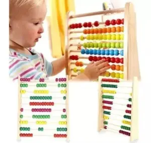 Didáctico Madera Ábaco Vertical Infantil