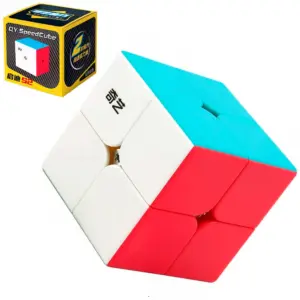 Set x3 Cubo Rubik 2x2 Qiyi Stickerless de velocidad profesional - Desarrolla tu agilidad mental y mejora tus tiempos de resolución