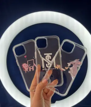 Set x5 Forro Transparente para iPhone con Diseño Personalizado - Protege tu dispositivo contra golpes y rayones