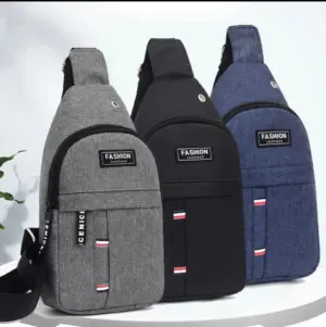 Bolso de pecho antirrobo de tela Oxford unisex - Organiza tus pertenencias con seguridad en cada desplazamiento urbano