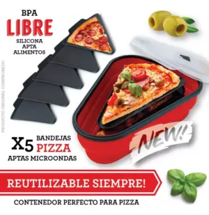 Envase para Pizza y Alimentos Plegable C