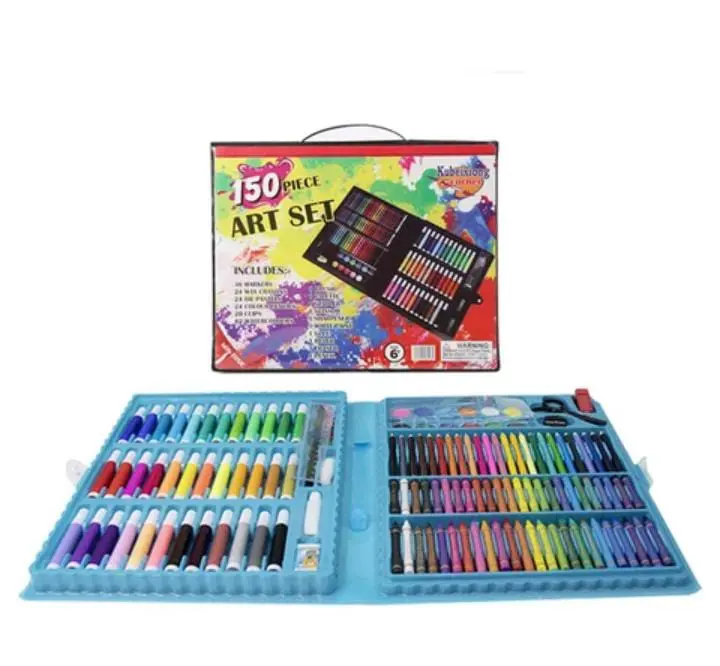 Set de arte 150 piezas en maletín portátil - estimula la creatividad infantil con múltiples técnicas de dibujo - Imagen 2