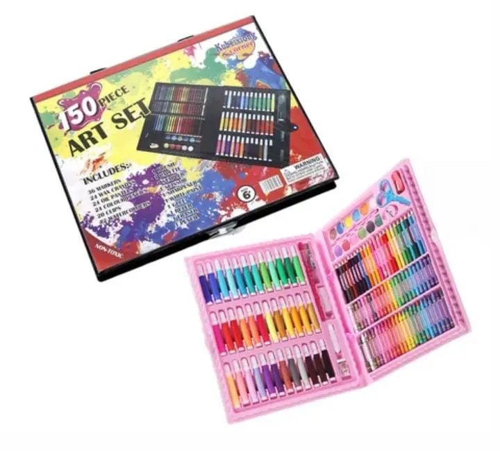 Set de arte 150 piezas en maletín portátil - estimula la creatividad infantil con múltiples técnicas de dibujo - Imagen 3