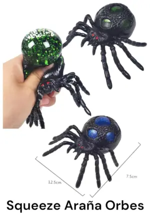 Set x2 Squishy araña antiestrés orbes (6 und) - Alivia la tensión diaria y mejora tu concentración