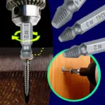 Set de brocas extractoras de acero tamaños #2, #3 y #4, aplicadas para retirar tornillos dañados en madera y metal con un taladro.
