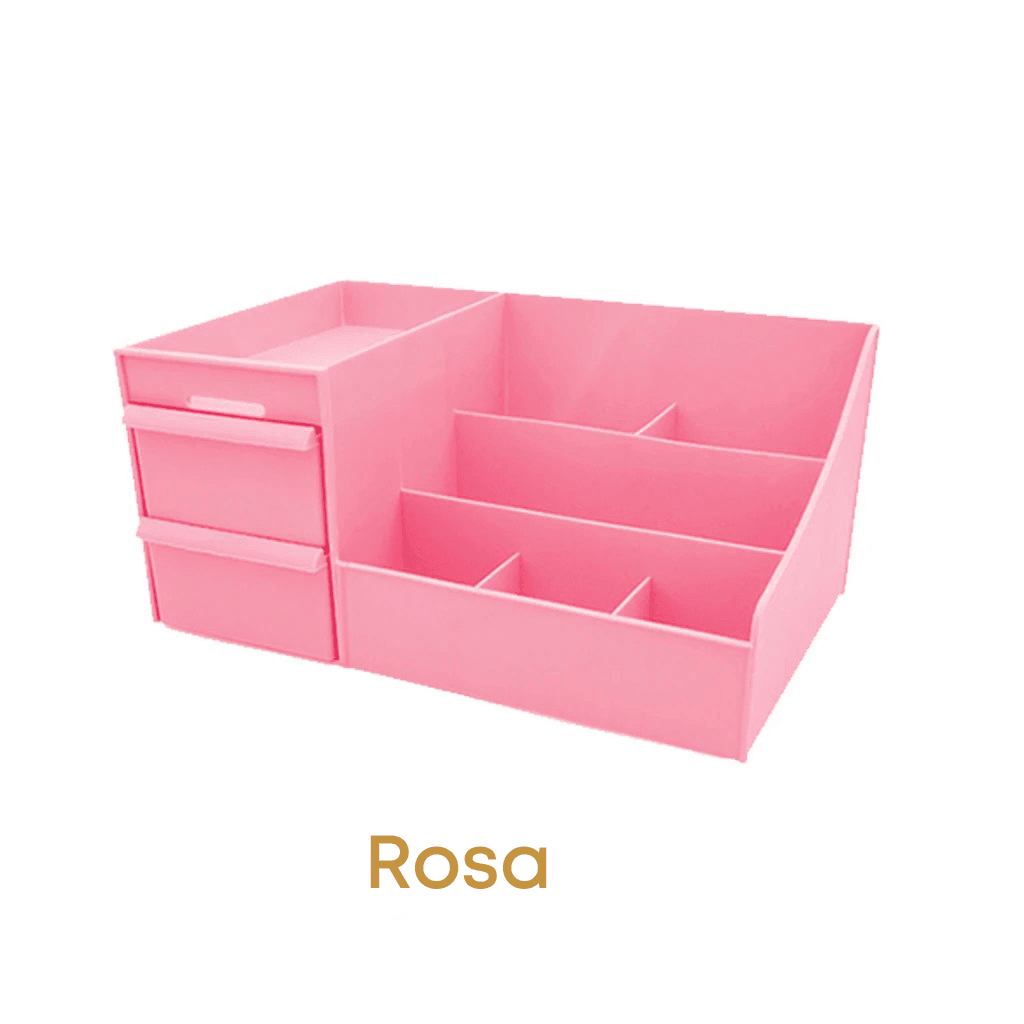 Set x2 Organizador de cosméticos con cajones y compartimentos - Optimiza el espacio de tu tocador y organiza tus productos diarios - Imagen 3