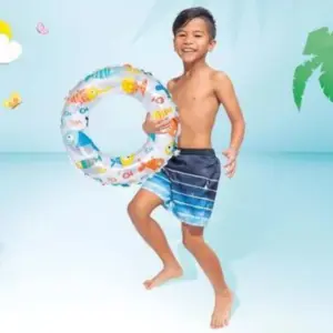 Set x3 Flotador inflable tropical para piscina infantil Intex - Garantiza diversión segura y confianza durante la natación