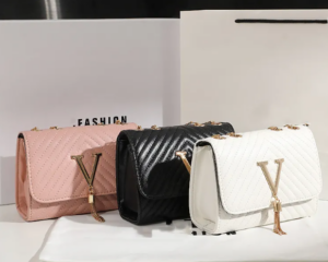 Set x2 Bolso de mano acolchado con cadena para fiestas - Completa tu look nocturno con elegancia