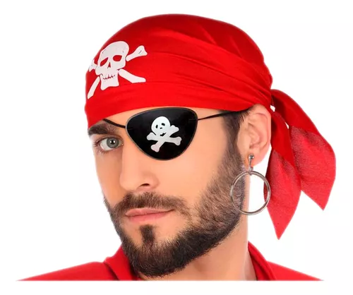 Set Disfraz Parche Pirata Pañoleta Aret - Imagen 3
