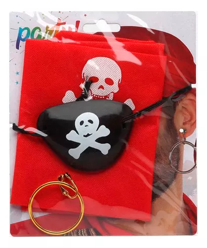 Set Disfraz Parche Pirata Pañoleta Aret - Imagen 4