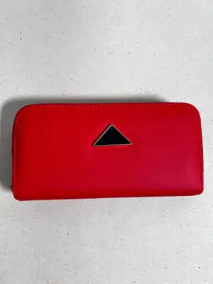 Set x3 Billetera con broche geométrico triangular - organiza tus documentos y tarjetas con seguridad total