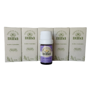 Aceite Esencial de Lavanda Puro y Orgánico 5 ml - Promueve la relajación profunda y mejora el descanso nocturno