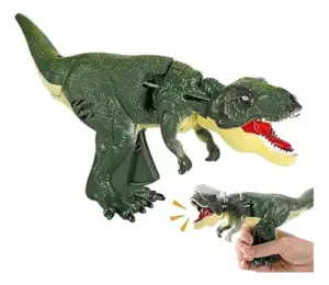 Set x2 Juguete dinosaurio interactivo articulado con rugido y movimiento - Estimula la creatividad infantil sin pantallas durante las tardes de juego
