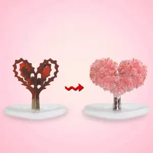 Set x2 Árbol Mágico del Amor de Cristales para Niños - Estimula la curiosidad científica mientras decora la habitación infantil