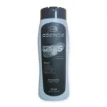 Envase plástico de shampoo Cosmos Bioxin 5, 400 ml, con fórmula de minoxidil y biotina sin sal para control de caída y crecimiento capilar.