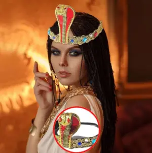 Diadema Serpiente Cleopatra Corona Gemas