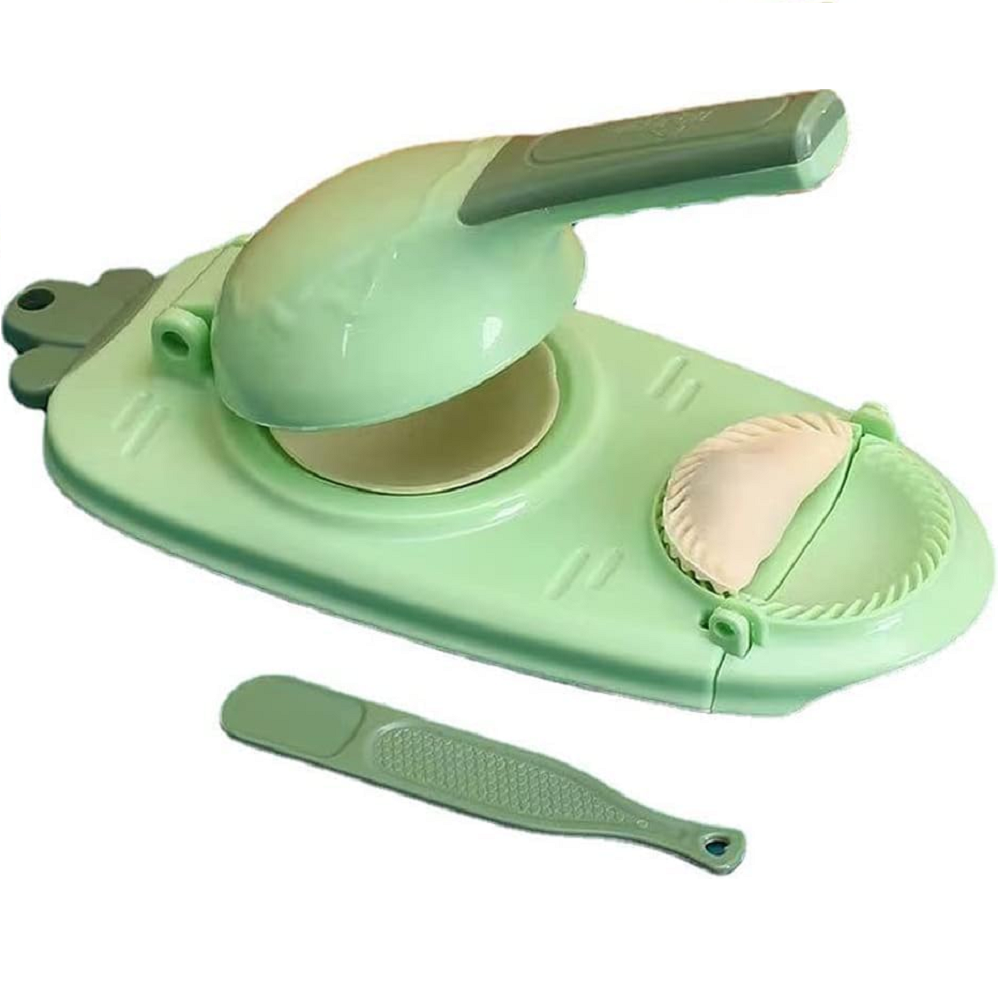 Set x2 Molde para empanadas y prensa manual 2 en 1 de cocina - Prepara masas perfectas en segundos sin esfuerzo - Imagen 3