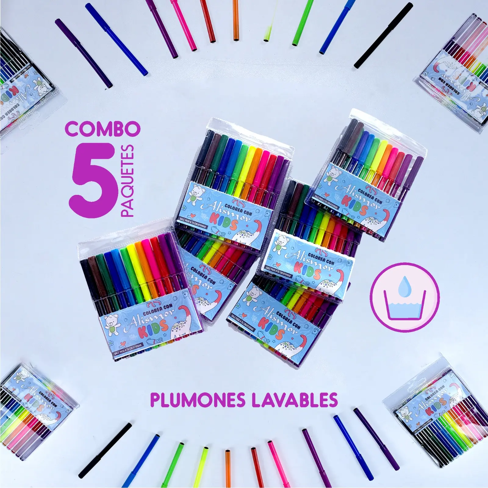 Plumones Lavables - Imagen 3