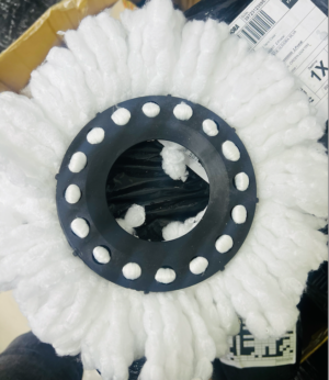 Set x3 Mopa de repuesto para trapero giratorio mediano - absorbe derrames y mantiene tus pisos impecables