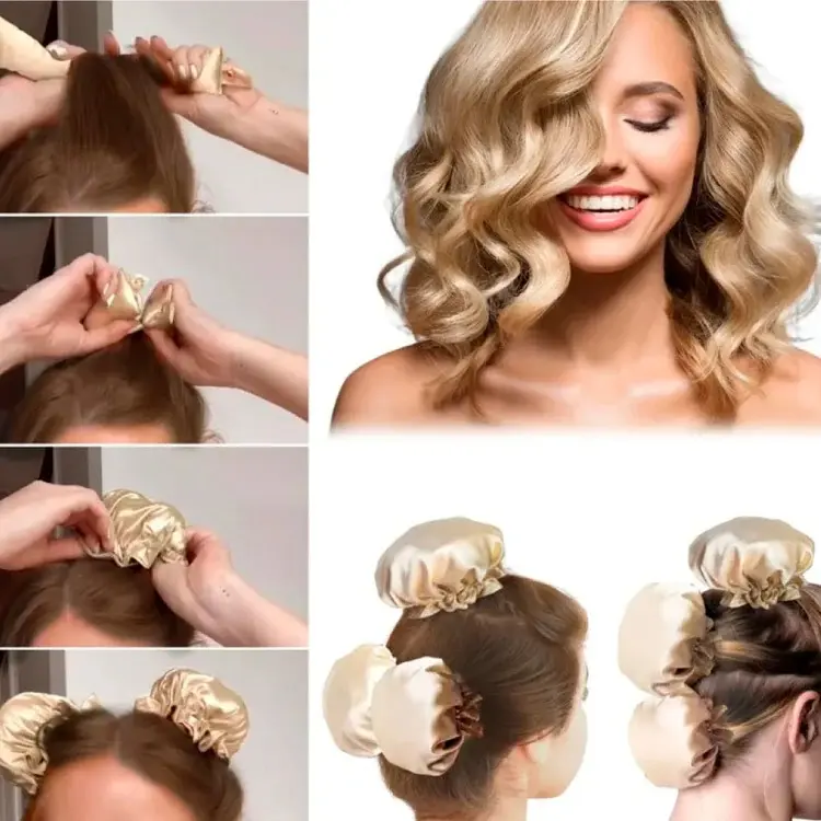Rizador de cabello sin calor Cute Ball Set X3 - Consigue ondas naturales mientras duermes cómodamente - Imagen 4